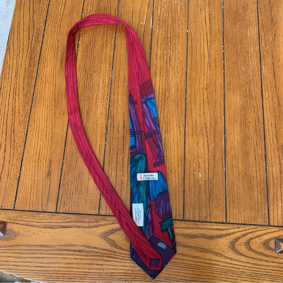 Child’s Art Cat Tie by Haley Age 4.5 “A Happy Healthy Child is Free to Create” - Picture 5 of 7